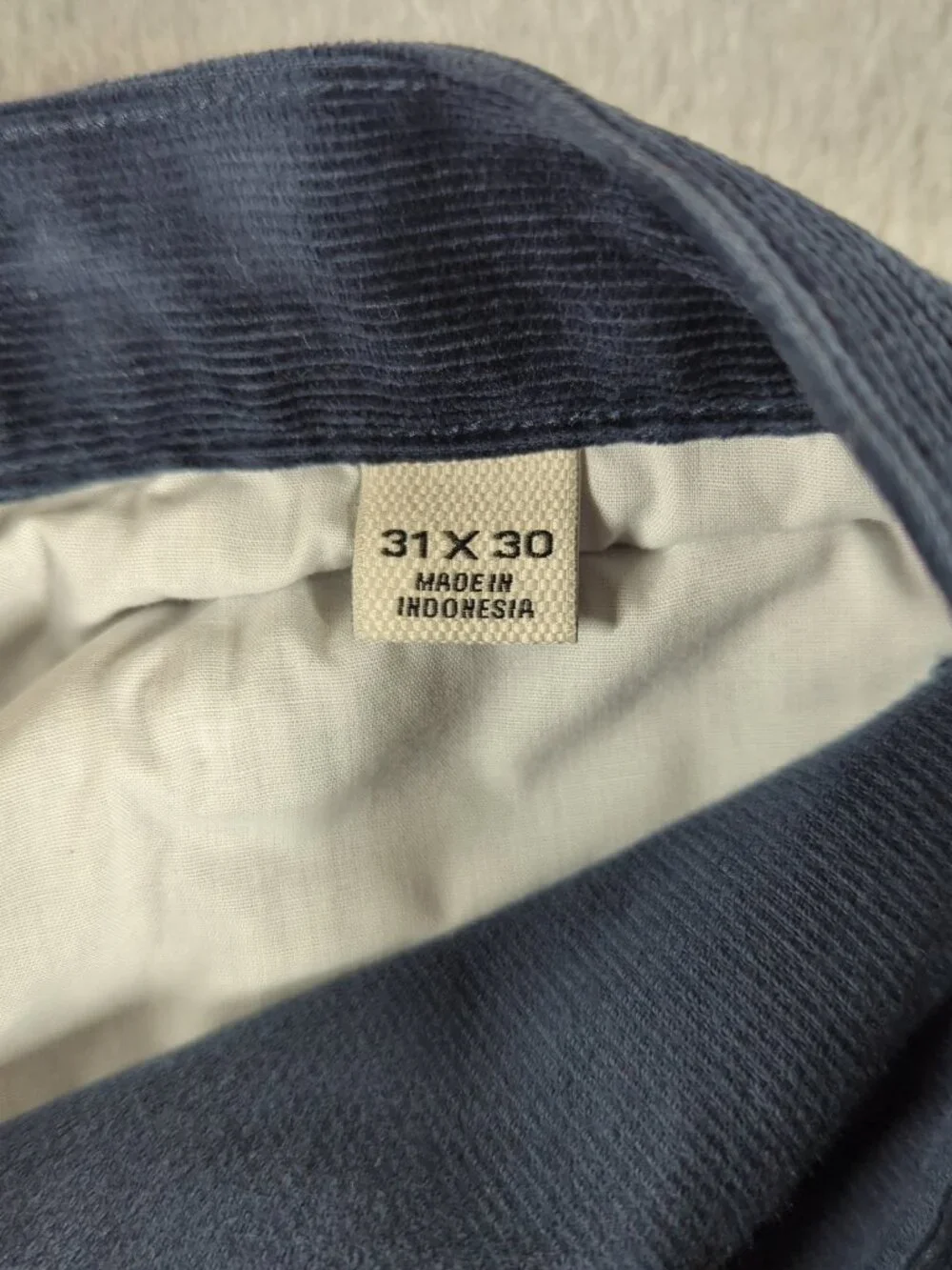 Flint and Tinder Corduroy Pants Men's 31x30 Blue Tapered Fit Stretch